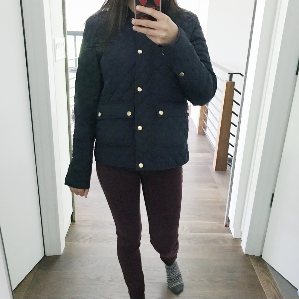 ๐ HP๐ J.Crew Quilted Jacket ๐ - Picture 2 of 5